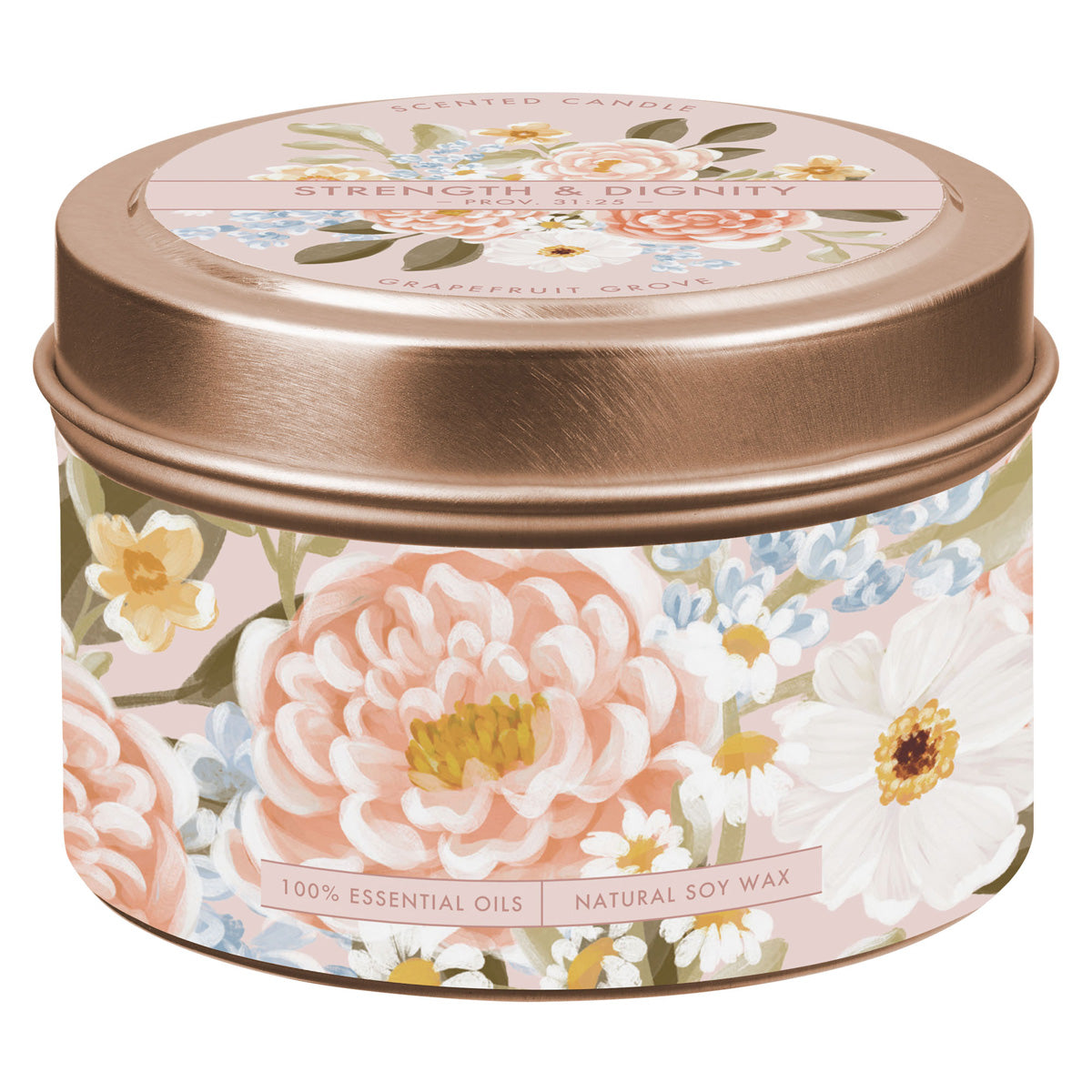 Scented Candle in a Tin -Grapefruit Grove