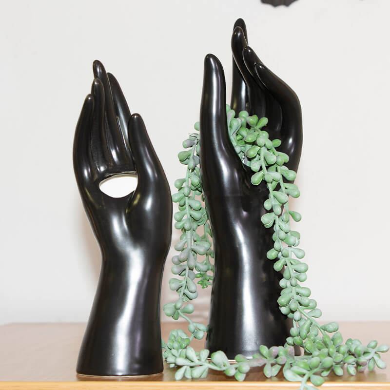 Hand Vase - Black
