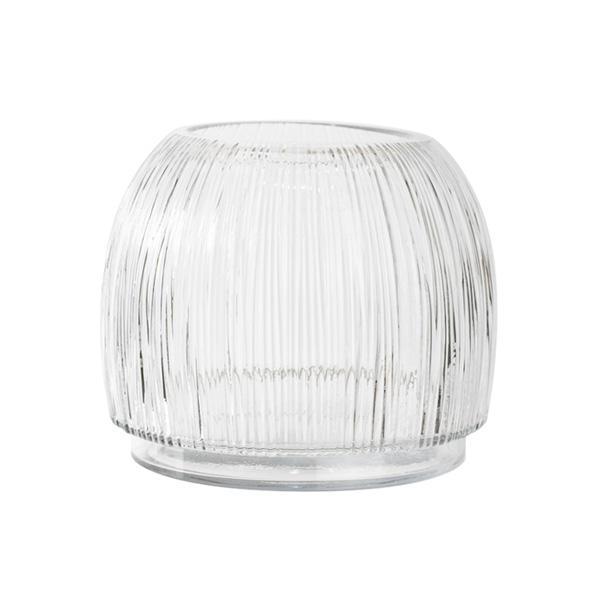 Vase Glass - ribbed