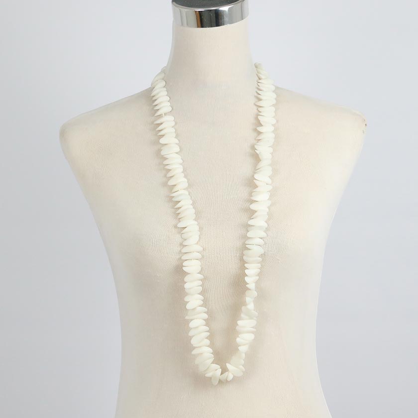 Necklace - Amber white