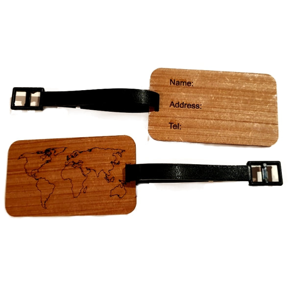 World Map - Luggage Tag